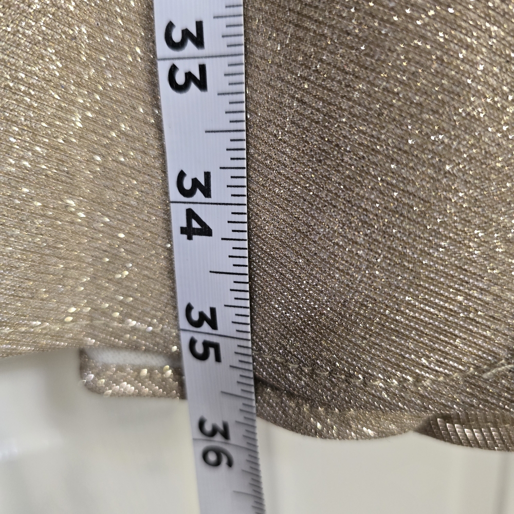 Elegant Gold Mini Dress - Picture 4 of 7